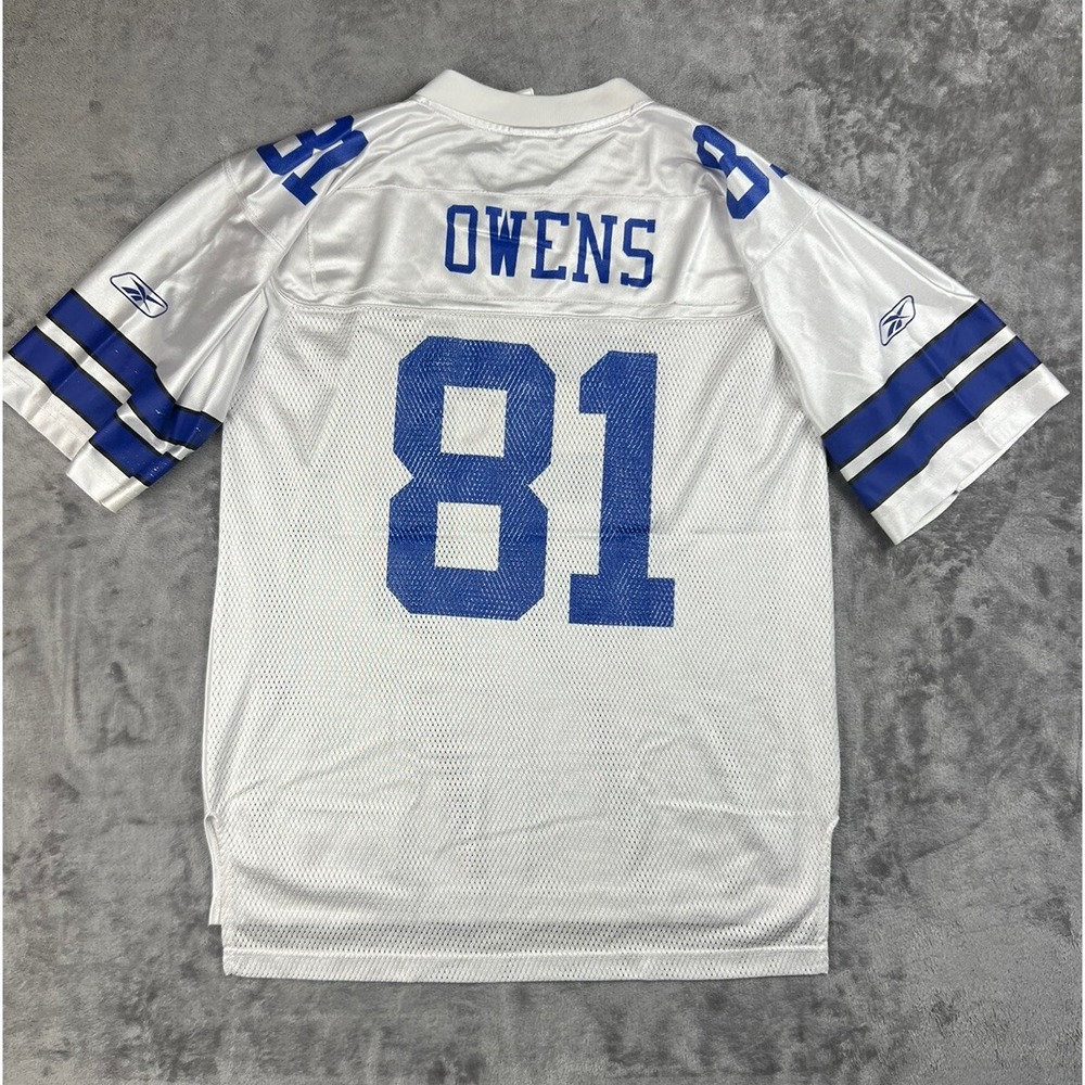 Terrell Owens Dallas Cowboys #81 Reebok NFL‎ Equipment Jersey Size Medium White